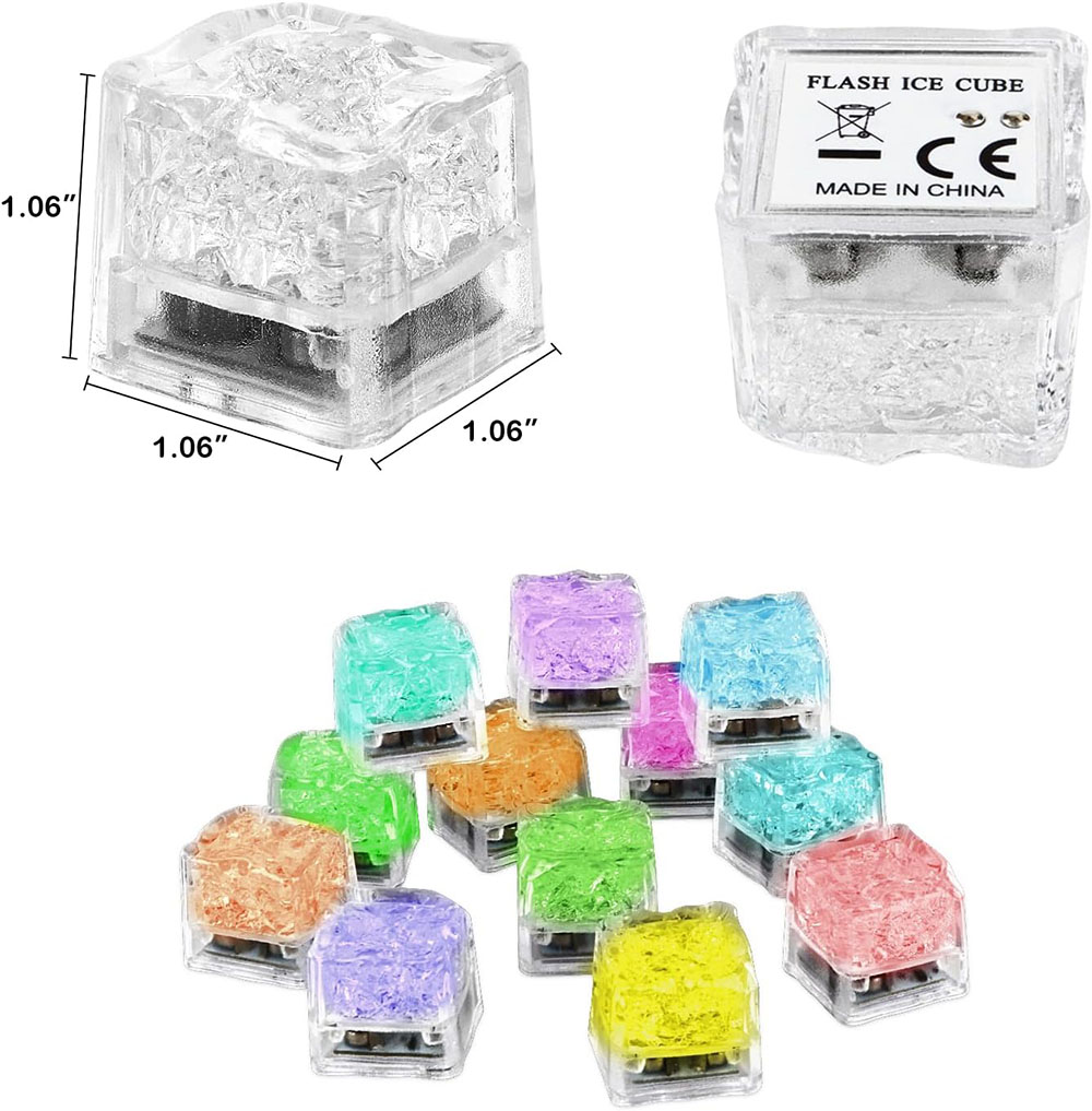 50/100個入り LEDアイスキューブ 暗闇で光る パーテ - Decor Lighting Pack のレビューと価格