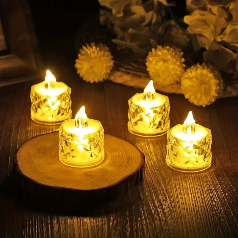 12パックのフレームレスLEDティーライトキャンドル、ハロウ - Decor Lighting Pack のレビューと価格