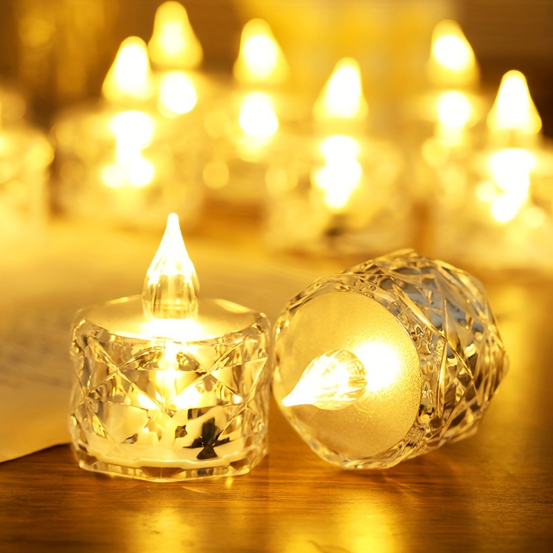 12パックのフレームレスLEDティーライトキャンドル、ハロウ - Decor Lighting Pack のレビューと価格