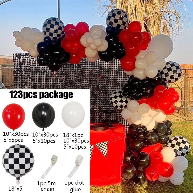 男の子のためのレーシングカーバースデーバルーン、ナークガーラ - Lighting Mcqueen Birthday Decor のレビューと価格