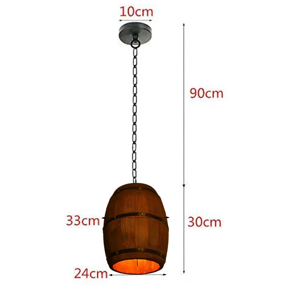 素朴なランプヴィンテージシャンデリア木製ペンダントライトワイ - Room Decor Lighting Lamp のレビューと価格