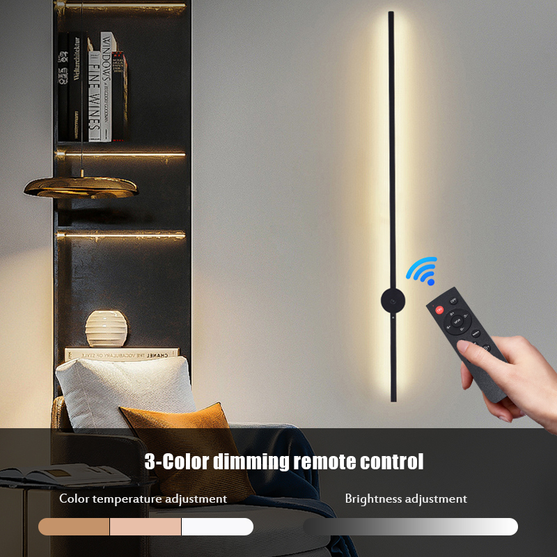 モダンな充電式LEDウォールスコンスランプ、ブラックアルミニ - Room Decor Lighting Lamp のレビューと価格