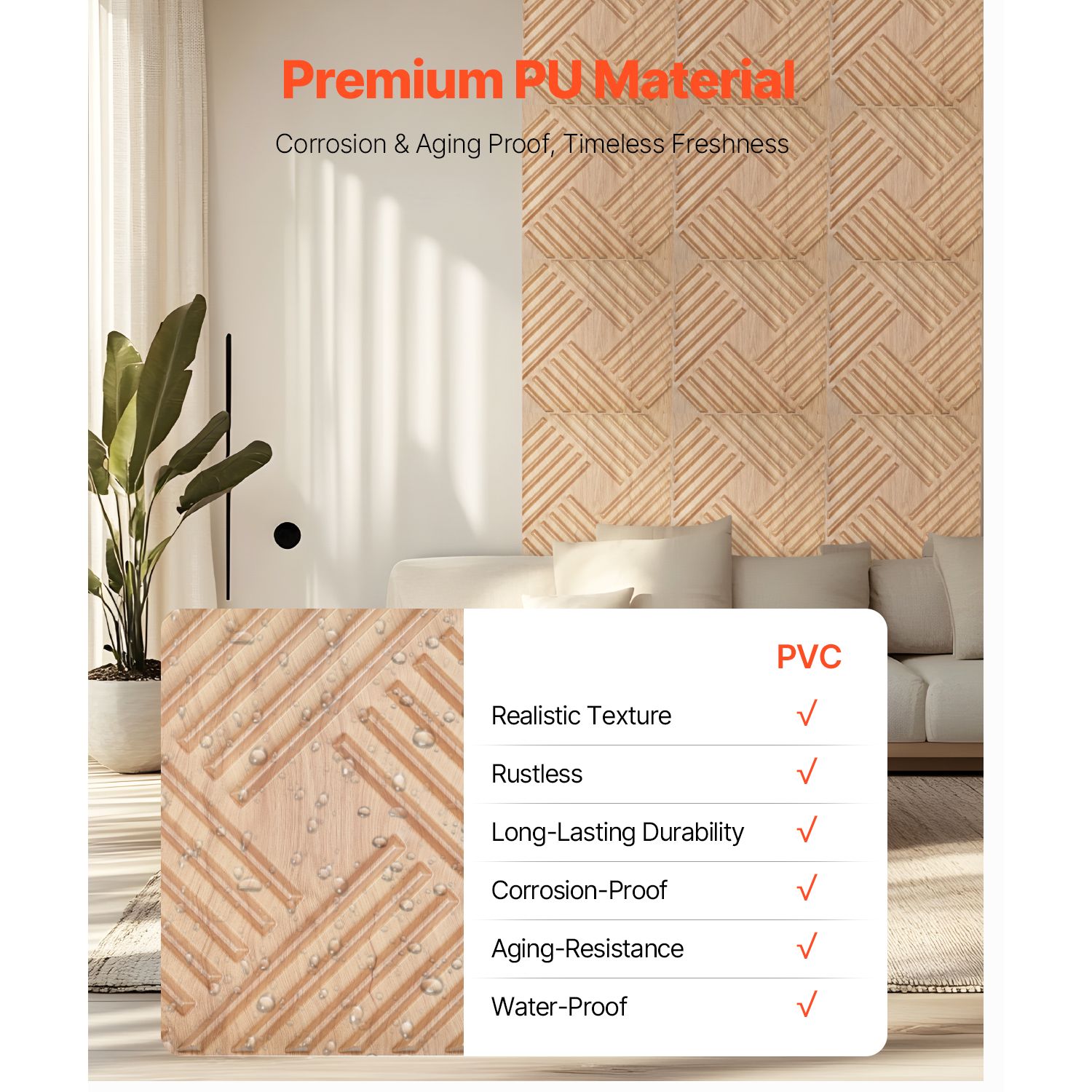 3Dウォールパネル、12枚入り 19.7 x 19.7インチ - Decor Lighting Pack のレビューと価格