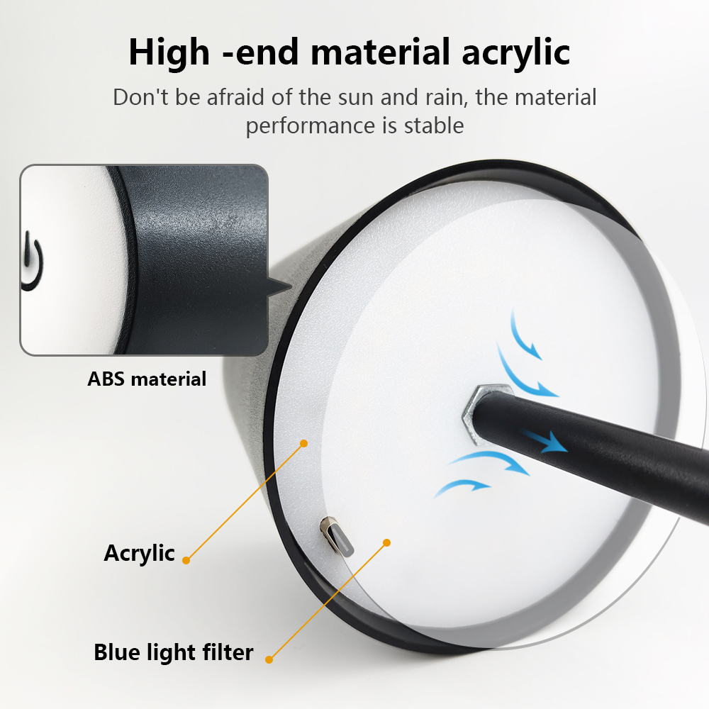 LED充電式デスクライトワイヤレステーブルランプ無段階調光タ - Decor Lighting & Decor Fires のレビューと価格