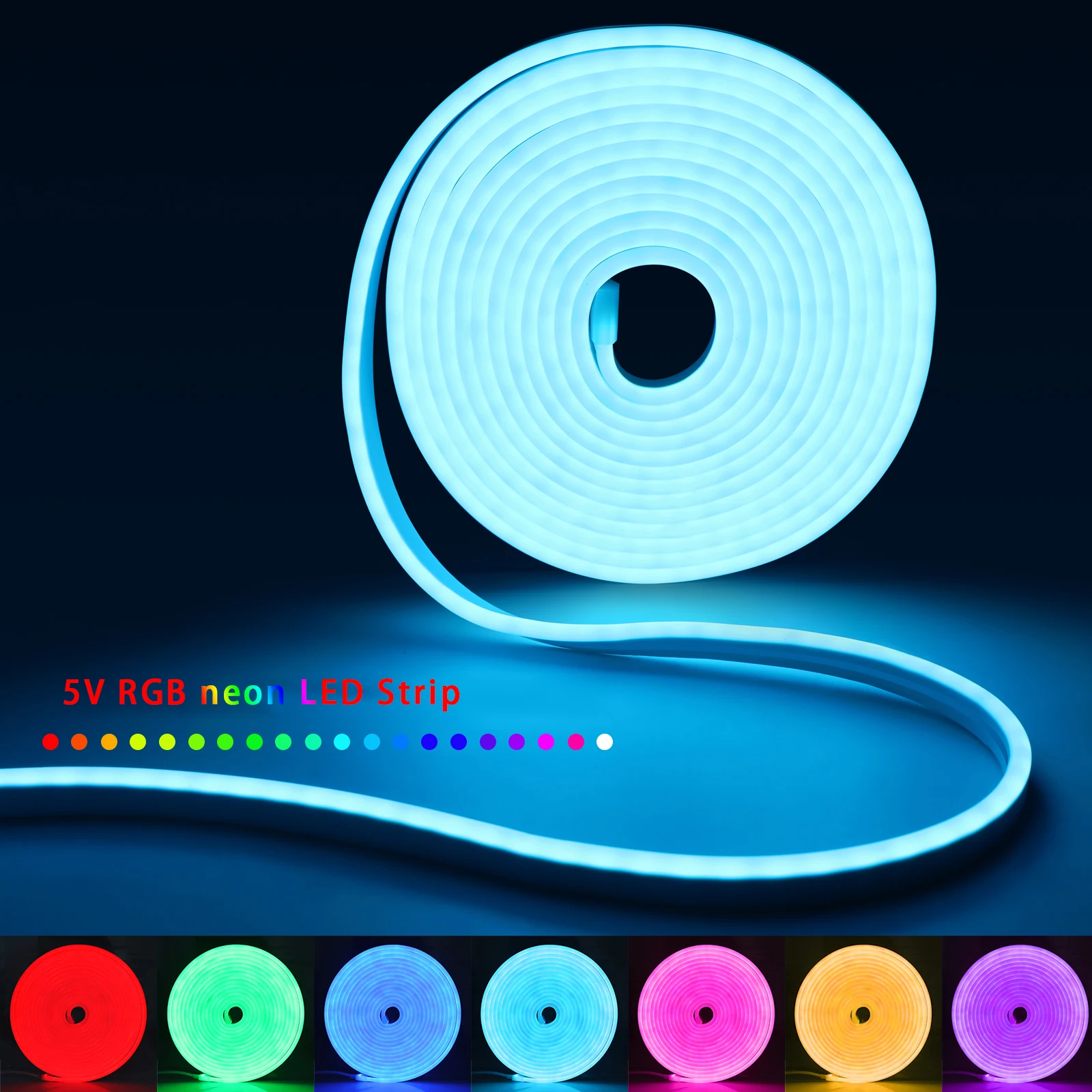 1-5m RGB LEDネオンストリップライト 5V USB - Lighting Decor For Room のレビューと価格